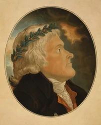 Thomas Jefferson, inciso da Michael Sokolnicki (1760-1816)